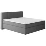 Möbelix Boxspringbett mit Topper Delia 180x200 cm Anthrazit