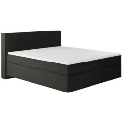 Boxspringbett Mit Topper Delia 160x200 Cm Graphitfarben