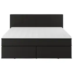 Boxspringbett Mit Topper Delia 140x200 Cm Graphitfarben