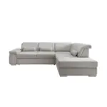 Möbelix Ecksofa Inkl. Bettkasten Milian Silber,s: 297x250 Cm