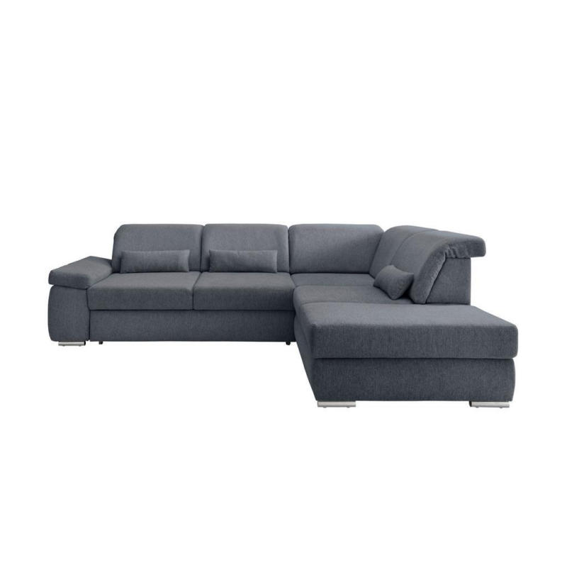 Ecksofa Inkl. Bettkasten Milian Anthrazit,s: 297x250 Cm