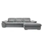 Möbelix Ecksofa mit Bettkasten Rigatti Silberfarben 314x184cm