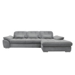 Ecksofa mit Bettkasten Rigatti Silberfarben 314x184cm