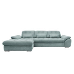 Ecksofa Mit Bettkasten Rigatti Blau S: 184x314 Cm