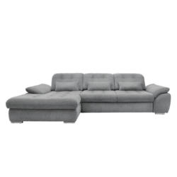 Ecksofa Mit Bettkasten Rigatti Silberfarben 184x314cm