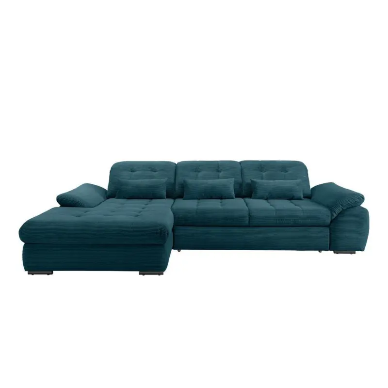 Ecksofa Mit Bettkasten Rigatti Petrol S: 184x314 Cm
