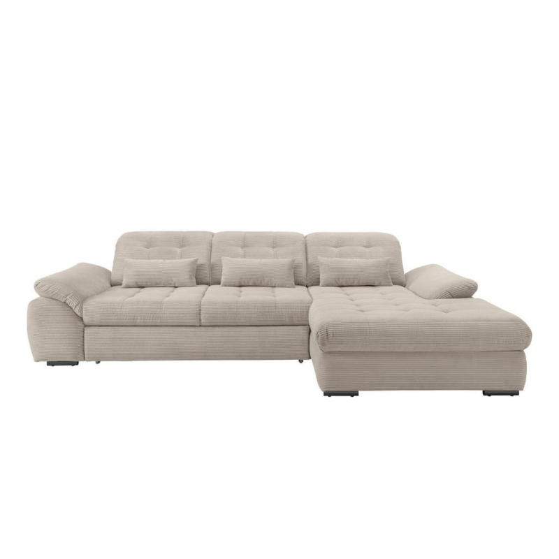 Ecksofa mit Bettkasten Rigatti Beige S: 314x184 cm