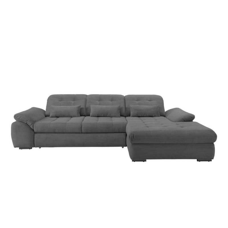 Ecksofa Mit Bettkasten Rigatti Grau S: 314x184 Cm