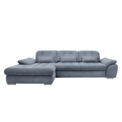 Ecksofa mit Bettkasten Rigatti Hellblau S: 184x314 cm