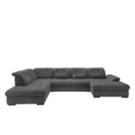 Möbelix Wohnlandschaft Mit Bettkasten Rigatti Grau B: 387 Cm