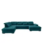 Möbelix Wohnlandschaft Mit Bettkasten Rigatti Petrol B: 387 Cm