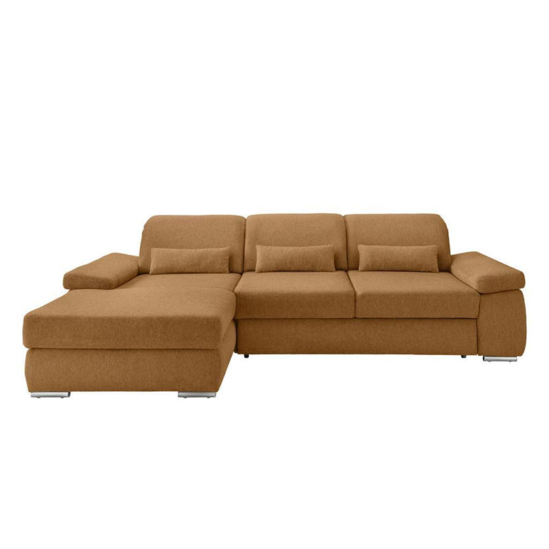 Ecksofa Inkl. Bettkasten Milian Currygelb,s: 188x295 Cm