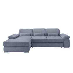 Ecksofa Milian Hellblau, S: 188x295 Cm