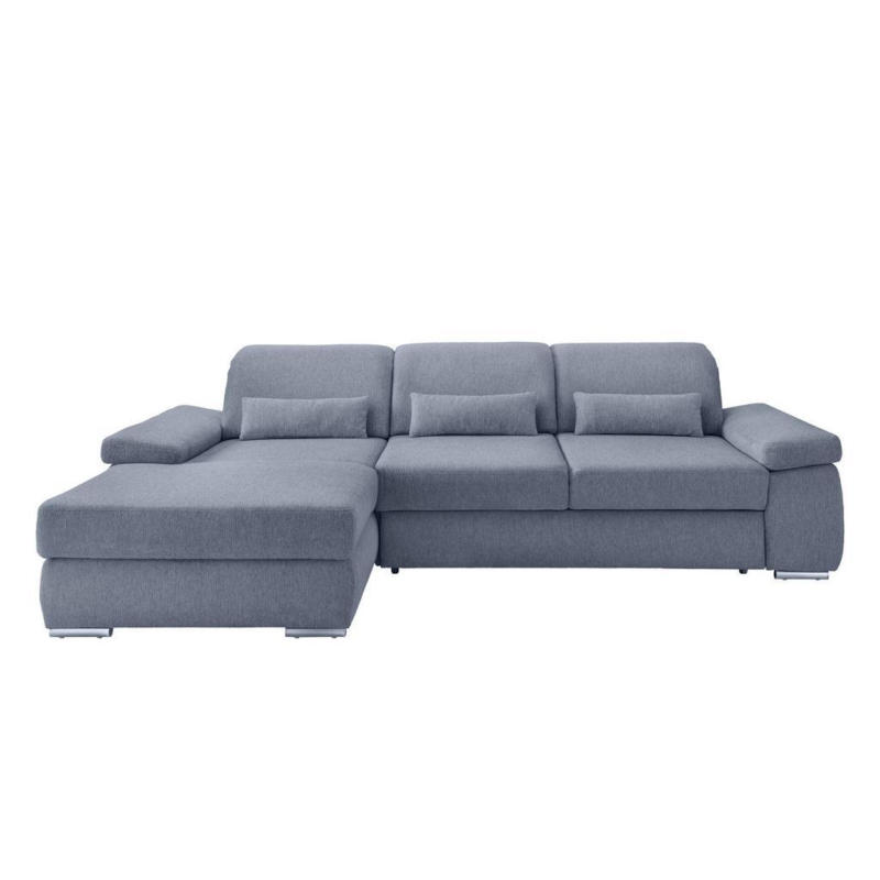 Ecksofa Milian Hellblau, S: 188x295 cm