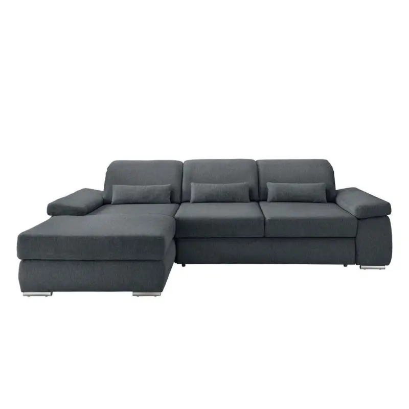 Ecksofa Milian Anthrazit,s: 188x295 Cm