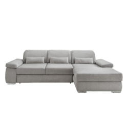 Ecksofa Inkl. Bettkasten Milian Siberfarben,s:295x188cm