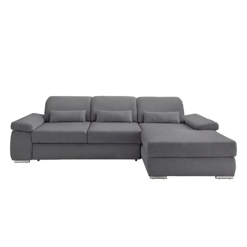 Ecksofa Milian Graubraun,s: 295x188 Cm