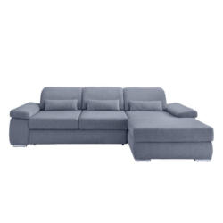 Ecksofa Inkl. Bettkasten Milian Hellblau,s:188x295cm