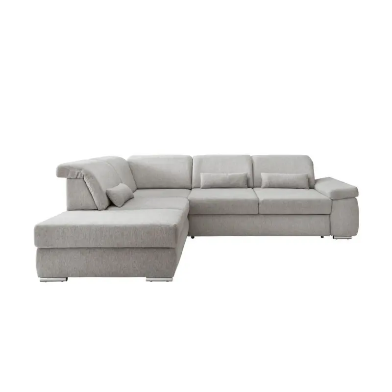Ecksofa Milian Silber, S: 250x297 Cm