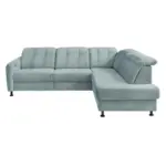 M&ouml;belix Ecksofa Minori Chenille Blau, S: 270x198 Cm