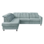 Möbelix Ecksofa Minori Chenille Blau, S: 198x270 cm