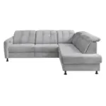 M&ouml;belix Ecksofa Minori Chenille Silberfarben, S: 270x198 Cm