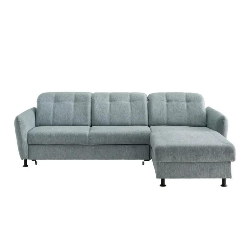 Ecksofa Minori Chenille Mintgrün, S: 267x184 Cm