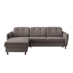 Ecksofa Minori Chenille Graubraun, S: 184x267 Cm