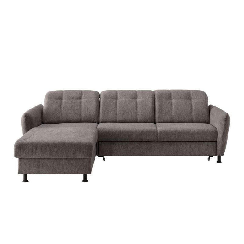 Ecksofa Minori Chenille Graubraun, S: 184x267 Cm