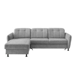 Ecksofa Minori Chenille Silberfarben, S: 184x267 Cm