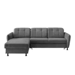 Ecksofa Minori Chenille Anthrazit, S: 184x267 Cm