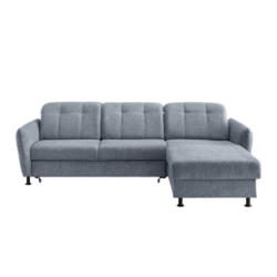 Ecksofa Minori Chenille Hellblau, S: 267x184 Cm