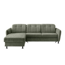 Ecksofa Minori Chenille Grün, S: 184x267 Cm