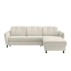Ecksofa Minori Chenille Beige, S: 267x184 Cm