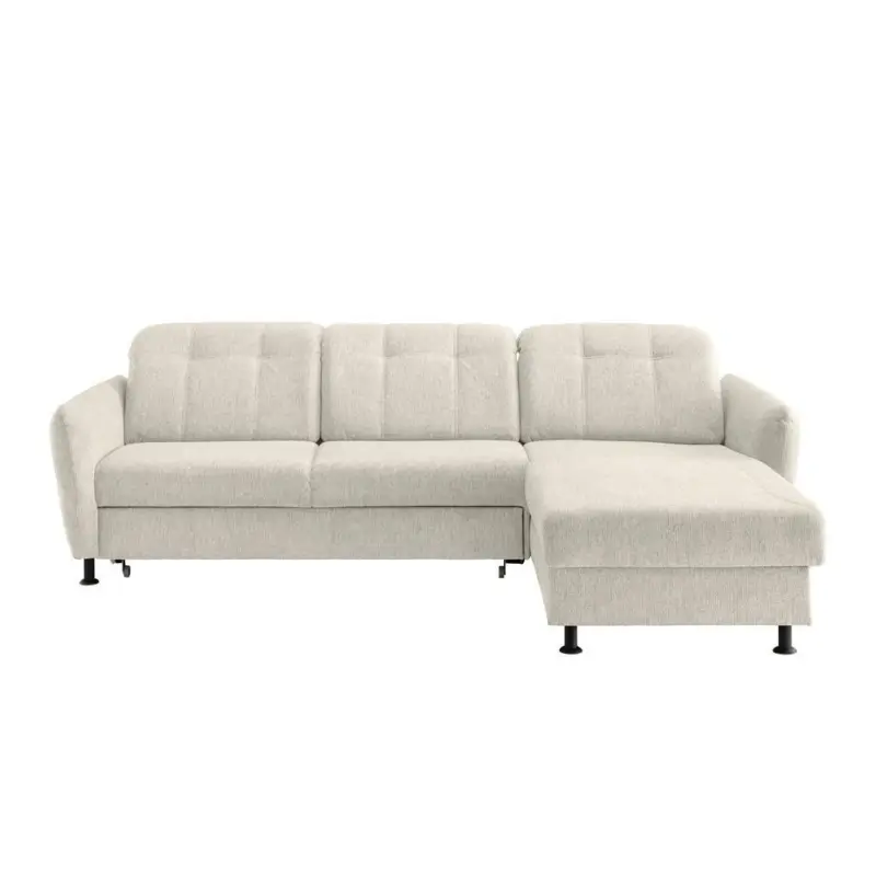 Ecksofa Minori Chenille Beige, S: 267x184 Cm