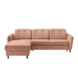 Ecksofa Minori Chenille Koralle, S: 184x267 Cm