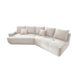 Möbelix Big Sofa Fertilia Bouclé Weiß, B: 323 cm