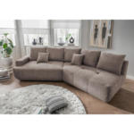 Möbelix Big Sofa Fertilia Bouclé Taupe, B: 323