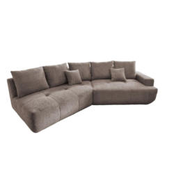 Big Sofa Fertilia Bouclé Taupe, B: 323 Cm