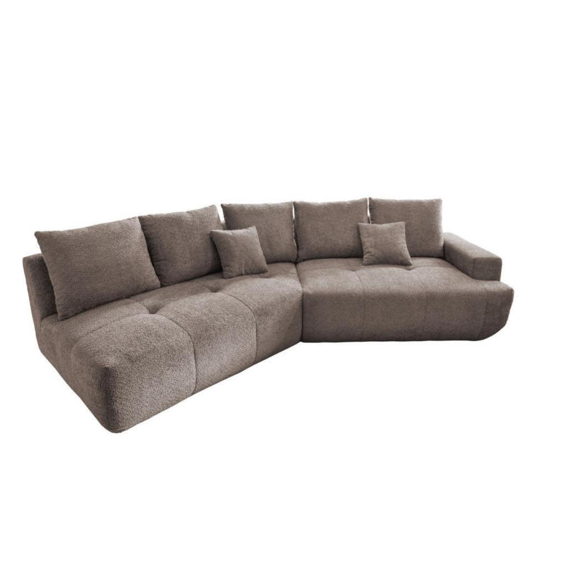 Big Sofa Fertilia Bouclé Taupe, B: 323 cm