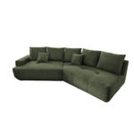 Möbelix Big Sofa Fertilia Bouclé Dunkelgrün, B: 323 cm