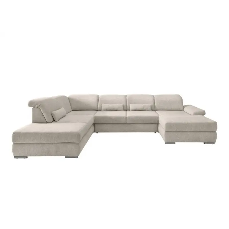Wohnlandschaft Milian Beige, U: Ca. 250x375x186 Cm
