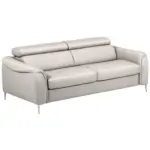 Möbelix Schlafsofa Pafos Grau Lederlook, Rindsleder B: 203cm