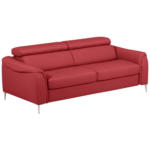 Möbelix Schlafsofa Pafos Rot Lederlook, Rindsleder B: 203cm