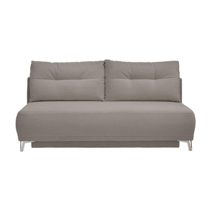 Schlafsofa Ari Graubraun Cord, B: 198 Cm