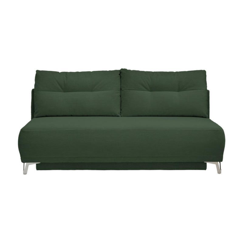 Schlafsofa Ari Grün Cord, B: 198 cm