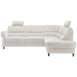 Ecksofa Cavoli Creme Relaxfunktion S: 266x190 cm