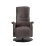 Möbelix Relaxsessel Latina Graubraun 360 Grad Drehbar, B: 72 Cm