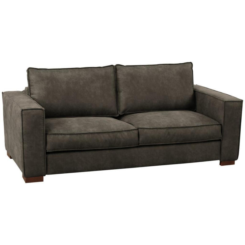 Schlafsofa Texas Anthrazit Mikrofaser, B: 203 cm