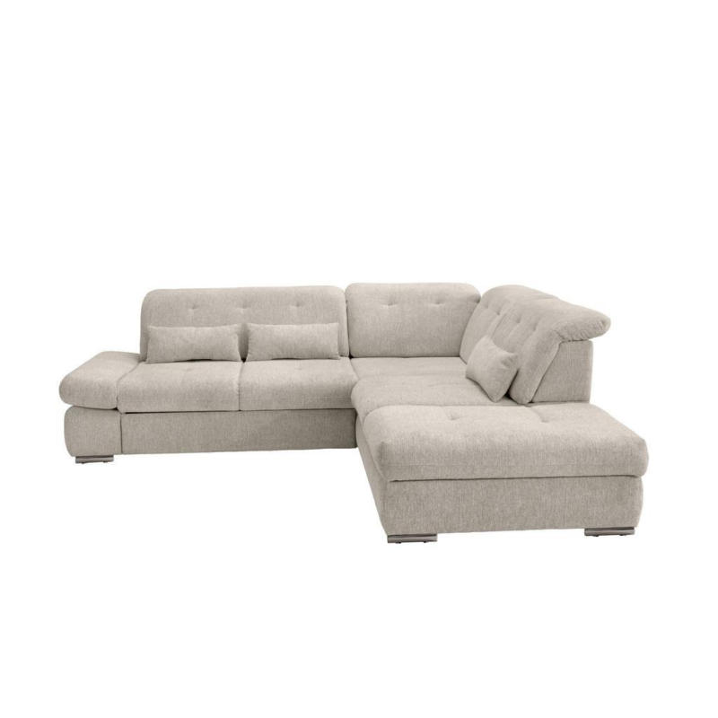 Ecksofa mit Schlaffunktion Dalida Beige, S: 280x254 cm